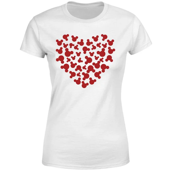 T-Shirt Femme Cœur Mickey Mouse (Disney) - Blanc 7 T-Shirt Femme Cœur Mickey Mouse (Disney) - Blanc – Image 5