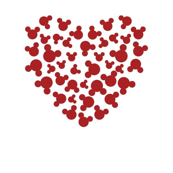 T-Shirt Femme Cœur Mickey Mouse (Disney) - Blanc 4 T-Shirt Femme Cœur Mickey Mouse (Disney) - Blanc – Image 2