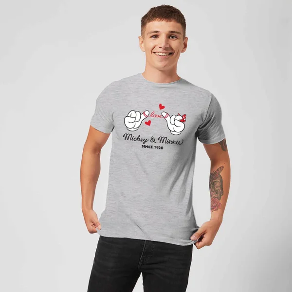 T-Shirt Homme Mickey Mouse Et Minnie Depuis 1928 (Disney) - Gris 5 T-Shirt Homme Mickey Mouse Et Minnie Depuis 1928 (Disney) - Gris â Image 3