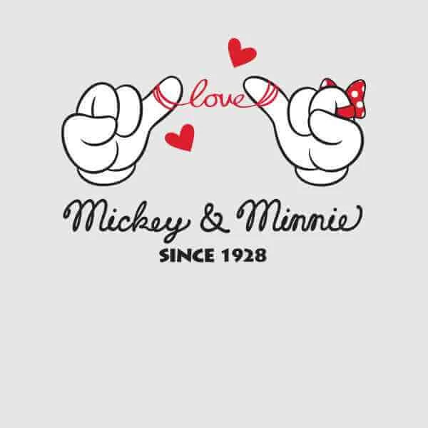 T-Shirt Homme Mickey Mouse Et Minnie Depuis 1928 (Disney) - Gris 4 T-Shirt Homme Mickey Mouse Et Minnie Depuis 1928 (Disney) - Gris â Image 2