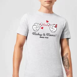 T-Shirt Homme Mickey Mouse Et Minnie Depuis 1928 (Disney) - Gris