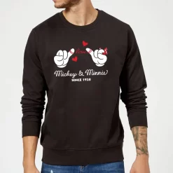 Sweat Homme Mickey Mouse Et Minnie Depuis 1928 (Disney) - Noir
