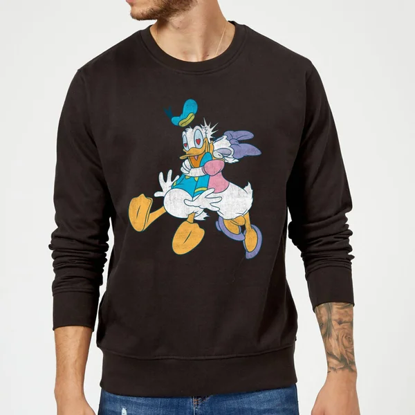 Sweat Homme Donald Et Daisy Duck Câlin (Disney) - Noir 3 Sweat Homme Donald Et Daisy Duck Câlin (Disney) - Noir