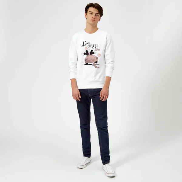 Sweat Homme Love Bug Mickey Mouse (Disney) - Blanc 5 Sweat Homme Love Bug Mickey Mouse (Disney) - Blanc – Image 3