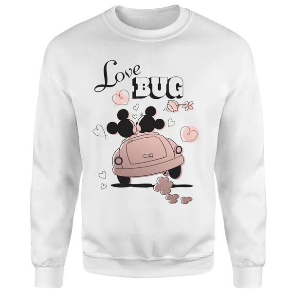 Sweat Homme Love Bug Mickey Mouse (Disney) - Blanc 6 Sweat Homme Love Bug Mickey Mouse (Disney) - Blanc – Image 4