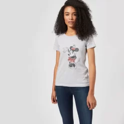T-Shirt Femme Minnie Mouse Fait Coucou (Disney) - Gris 8 T-Shirt Femme Minnie Mouse Fait Coucou (Disney) - Gris -Disney 11671766 7124624477927485
