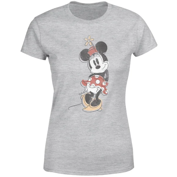 T-Shirt Femme Croquis Minnie Mouse Classique (Disney) - Gris 7 T-Shirt Femme Croquis Minnie Mouse Classique (Disney) - Gris – Image 5