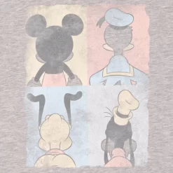 T-Shirt Femme Mickey Mouse Donald Duck Pluto Dingo (Disney) - Gris 9 T-Shirt Femme Mickey Mouse Donald Duck Pluto Dingo (Disney) - Gris -Disney 11672036 5534869460048119