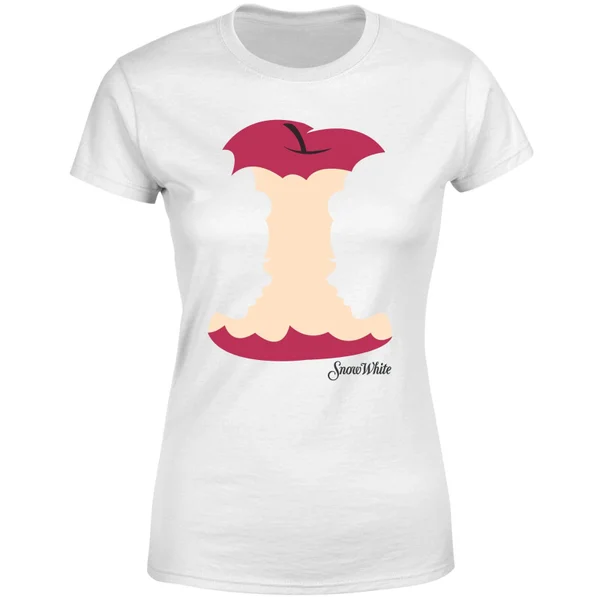 T-Shirt Femme Pomme Croquée Blanche-Neige Disney - Blanc 7 T-Shirt Femme Pomme Croquée Blanche-Neige Disney - Blanc – Image 5