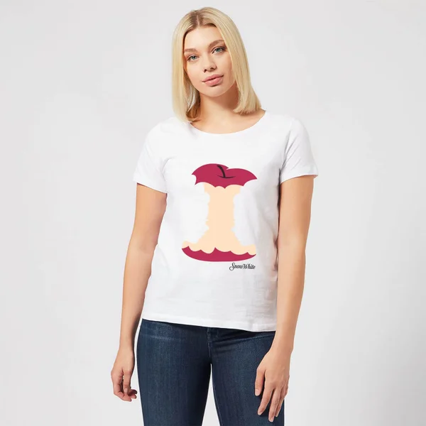 T-Shirt Femme Pomme Croquée Blanche-Neige Disney - Blanc 5 T-Shirt Femme Pomme Croquée Blanche-Neige Disney - Blanc – Image 3