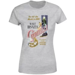 T-Shirt Femme Cendrillon Affiche Rétro Disney - Gris 11 T-Shirt Femme Cendrillon Affiche Rétro Disney - Gris -Disney 11706131 2124624466587797