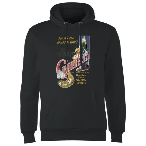 Sweat à Capuche Homme Cendrillon Affiche Rétro Disney - Noir 3 Sweat à Capuche Homme Cendrillon Affiche Rétro Disney - Noir