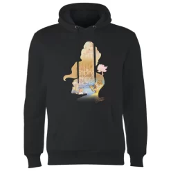 Sweat à Capuche Homme Silhouette Belle La Belle Et La Bête Disney - Noir