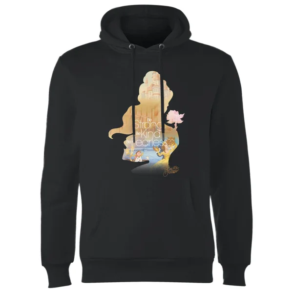 Sweat à Capuche Homme Silhouette Belle La Belle Et La Bête Disney - Noir 3 Sweat à Capuche Homme Silhouette Belle La Belle Et La Bête Disney - Noir