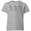 T-Shirt Enfant Disney Mickey Mouse 3 Poses - Gris -Disney 11790939 5114586706063348