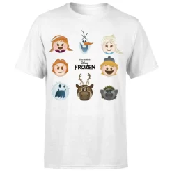 Disney T-Shirt Homme La Reine Des Neiges - Emoji - Blanc -Disney 11795781 1544619605257114