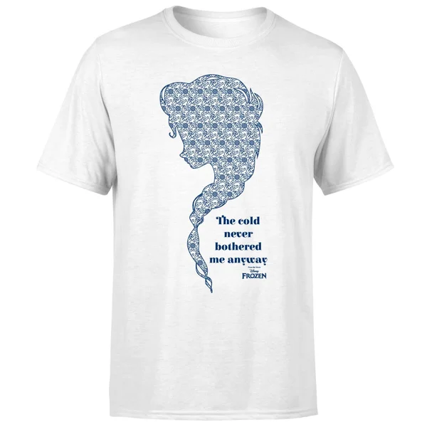 Disney T-Shirt Homme La Reine Des Neiges - The Cold Never Bothered Me Anyway - Blanc 7 Disney T-Shirt Homme La Reine Des Neiges - The Cold Never Bothered Me Anyway - Blanc – Image 5