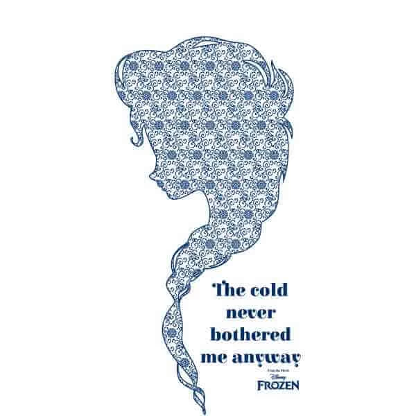 Disney T-Shirt Homme La Reine Des Neiges - The Cold Never Bothered Me Anyway - Blanc 4 Disney T-Shirt Homme La Reine Des Neiges - The Cold Never Bothered Me Anyway - Blanc – Image 2