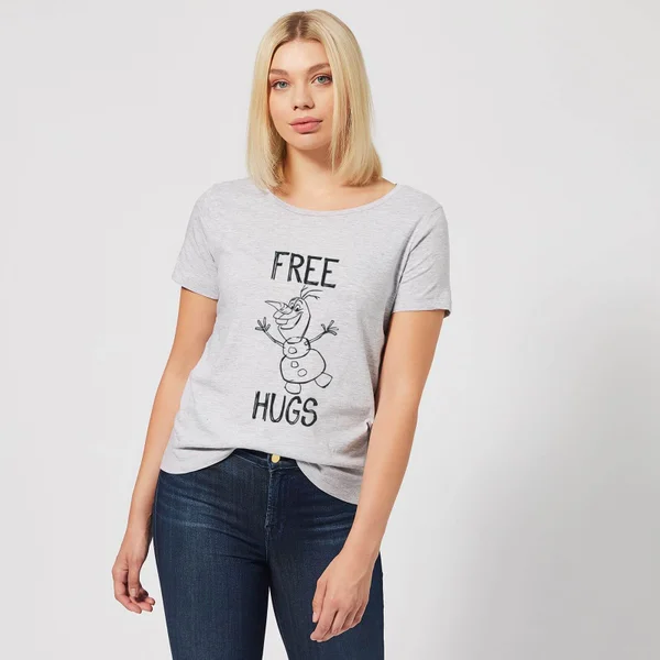 Disney T-Shirt Femme La Reine Des Neiges - Olaf Free Hugs - Gris 5 Disney T-Shirt Femme La Reine Des Neiges - Olaf Free Hugs - Gris â Image 3