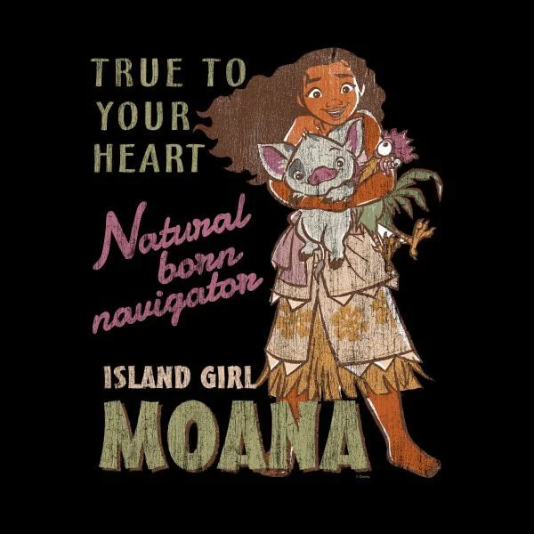 T-Shirt Femme Navigatrice Née Vaiana, La Légende Du Bout Du Monde Disney - Noir 4 T-Shirt Femme Navigatrice Née Vaiana, La Légende Du Bout Du Monde Disney - Noir – Image 2