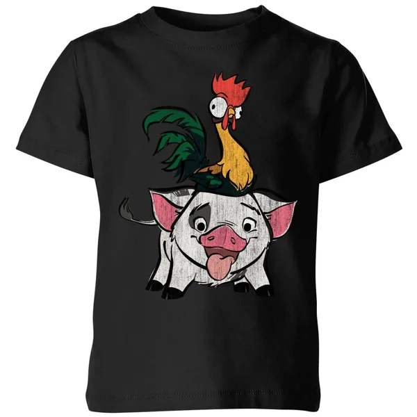 T-Shirt Enfant Hei Hei Et Pua Vaiana, La Légende Du Bout Du Monde Disney - Noir 3 T-Shirt Enfant Hei Hei Et Pua Vaiana, La Légende Du Bout Du Monde Disney - Noir