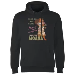 Sweat à Capuche Homme Navigatrice Née Vaiana, La Légende Du Bout Du Monde Disney - Noir
