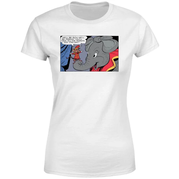 T-Shirt Femme Rich And Famous Dumbo Disney - Blanc 7 T-Shirt Femme Rich And Famous Dumbo Disney - Blanc – Image 5
