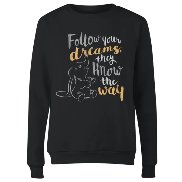 Sweat Femme Follow Your Dreams Dumbo Disney - Noir 6 Sweat Femme Follow Your Dreams Dumbo Disney - Noir â Image 4