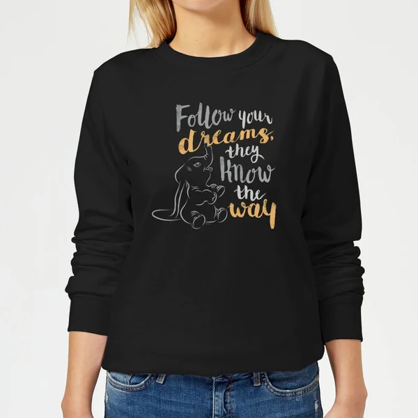 Sweat Femme Follow Your Dreams Dumbo Disney - Noir 3 Sweat Femme Follow Your Dreams Dumbo Disney - Noir