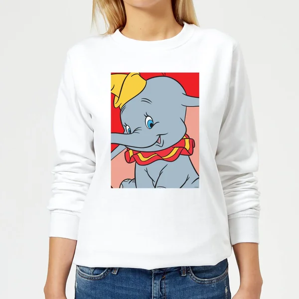 Sweat Femme Portrait Dumbo Disney - Blanc 3 Sweat Femme Portrait Dumbo Disney - Blanc