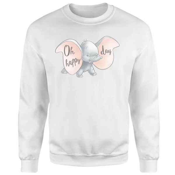 Sweat Homme Happy Day Dumbo Disney - Blanc 6 Sweat Homme Happy Day Dumbo Disney - Blanc – Image 4