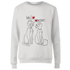 Disney Aristocats We Go Together Women's Sweatshirt - White 9 Disney Aristocats We Go Together Women's Sweatshirt - White -Disney 12038873 1764648642973439