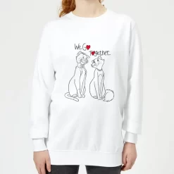 Disney Aristocats We Go Together Women's Sweatshirt - White