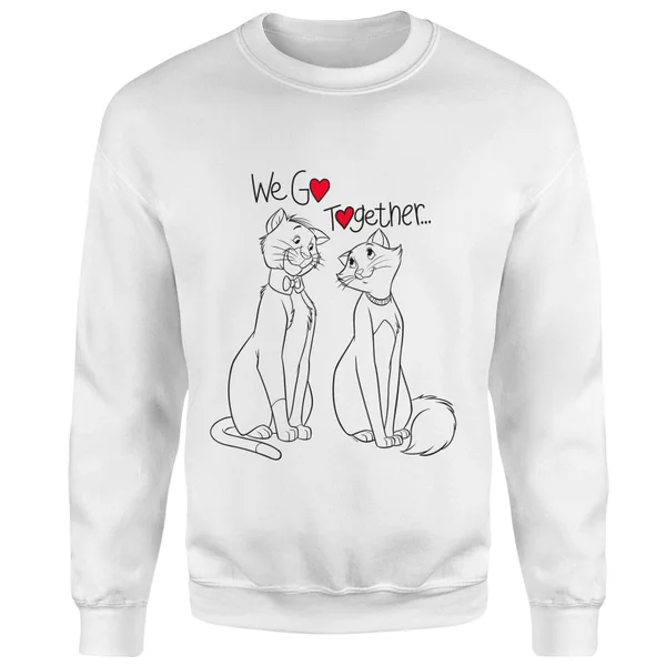 Disney Aristocats We Go Together Sweatshirt - White 6 Disney Aristocats We Go Together Sweatshirt - White – Image 4