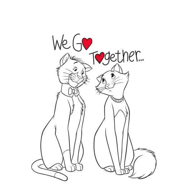 Disney Aristocats We Go Together Sweatshirt - White 4 Disney Aristocats We Go Together Sweatshirt - White – Image 2