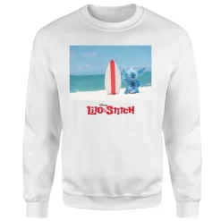 Disney Lilo And Stitch Surf Beach Sweatshirt - White 9 Disney Lilo And Stitch Surf Beach Sweatshirt - White -Disney 12057406 1604658974090938