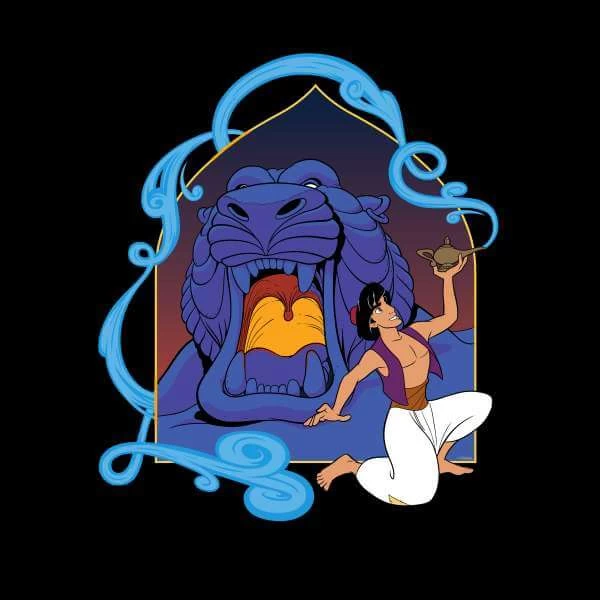 Disney Aladdin Cave Of Wonders Men's T-Shirt - Black 3 Disney Aladdin Cave Of Wonders Men's T-Shirt - Black