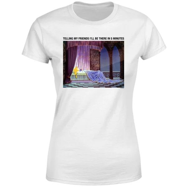 Disney Sleeping Beauty I'll Be There In Five Women's T-Shirt - White 7 Disney Sleeping Beauty I'll Be There In Five Women's T-Shirt - White – Image 5