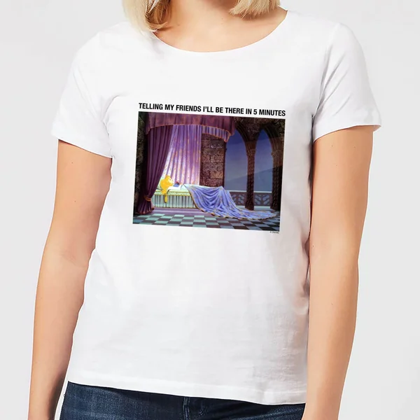 Disney Sleeping Beauty I'll Be There In Five Women's T-Shirt - White 3 Disney Sleeping Beauty I'll Be There In Five Women's T-Shirt - White