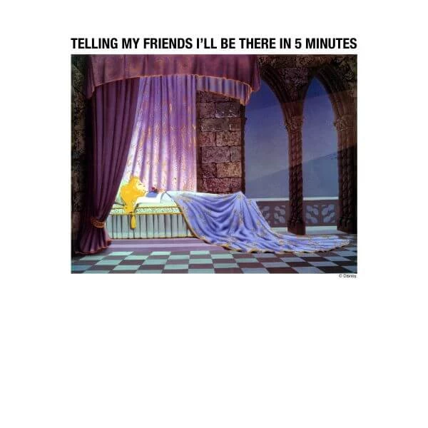 Disney Sleeping Beauty I'll Be There In Five Women's T-Shirt - White 4 Disney Sleeping Beauty I'll Be There In Five Women's T-Shirt - White – Image 2