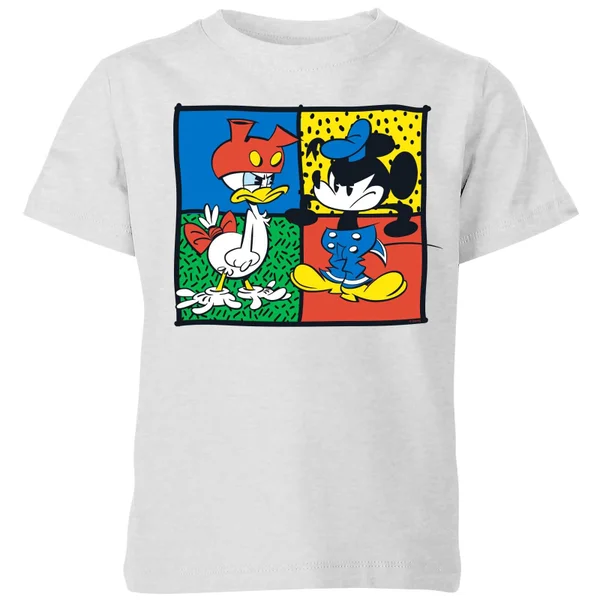 Disney Mickey And Donald Clothes Swap Kids' T-Shirt - Grey 2 Disney Mickey And Donald Clothes Swap Kids' T-Shirt - Grey