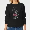 Disney Mini Mouse Line Art Women's Sweatshirt - Black 2 Disney Mini Mouse Line Art Women's Sweatshirt - Black -Disney 12222862 2064689841320174