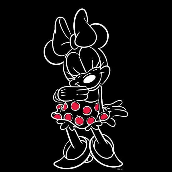 Disney Mini Mouse Line Art Women's Sweatshirt - Black 4 Disney Mini Mouse Line Art Women's Sweatshirt - Black – Image 2