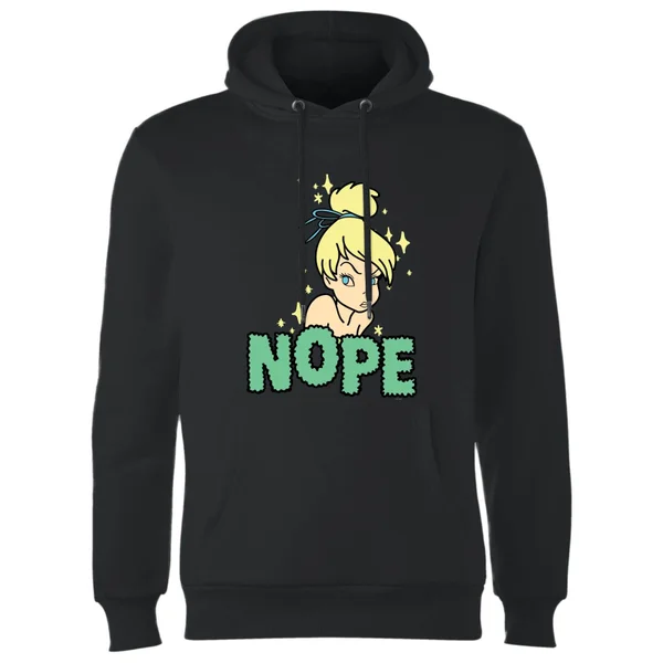 Disney Peter Pan Tinkerbell Nope Hoodie - Black 6 Disney Peter Pan Tinkerbell Nope Hoodie - Black – Image 4