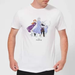 Disney Frozen 2 Group Shot Men's T-Shirt - White