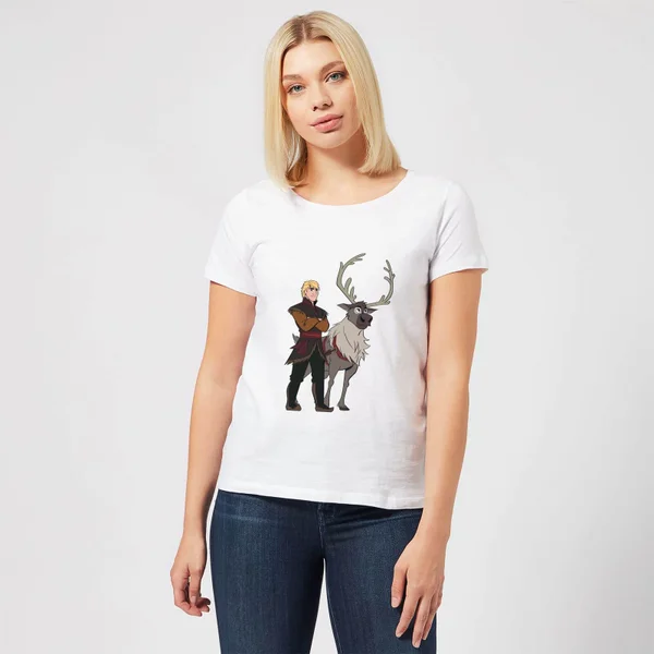 Disney Frozen 2 Sven And Kristoff Women's T-Shirt - White 5 Disney Frozen 2 Sven And Kristoff Women's T-Shirt - White – Image 3