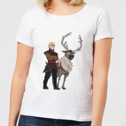 Disney Frozen 2 Sven And Kristoff Women's T-Shirt - White