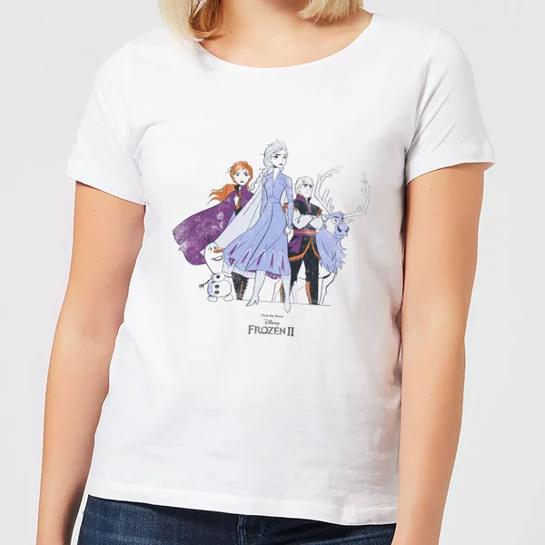 Disney Frozen 2 Group Shot Women's T-Shirt - White 3 Disney Frozen 2 Group Shot Women's T-Shirt - White