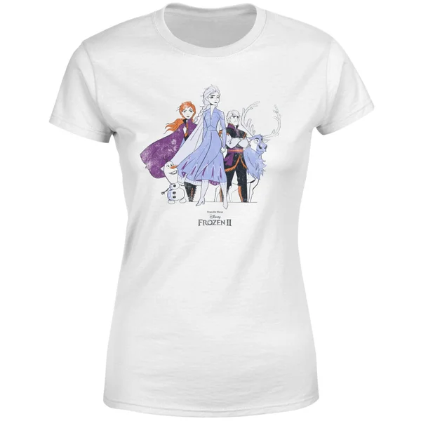 Disney Frozen 2 Group Shot Women's T-Shirt - White 7 Disney Frozen 2 Group Shot Women's T-Shirt - White – Image 5