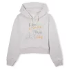 Disney Dumbo Follow Your Dreams Women's Cropped Hoodie - Ecru Marl 1 Disney Dumbo Follow Your Dreams Women's Cropped Hoodie - Ecru Marl -Disney 13418041 3964900792072929